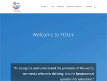 Tablet Screenshot of h3uni.org